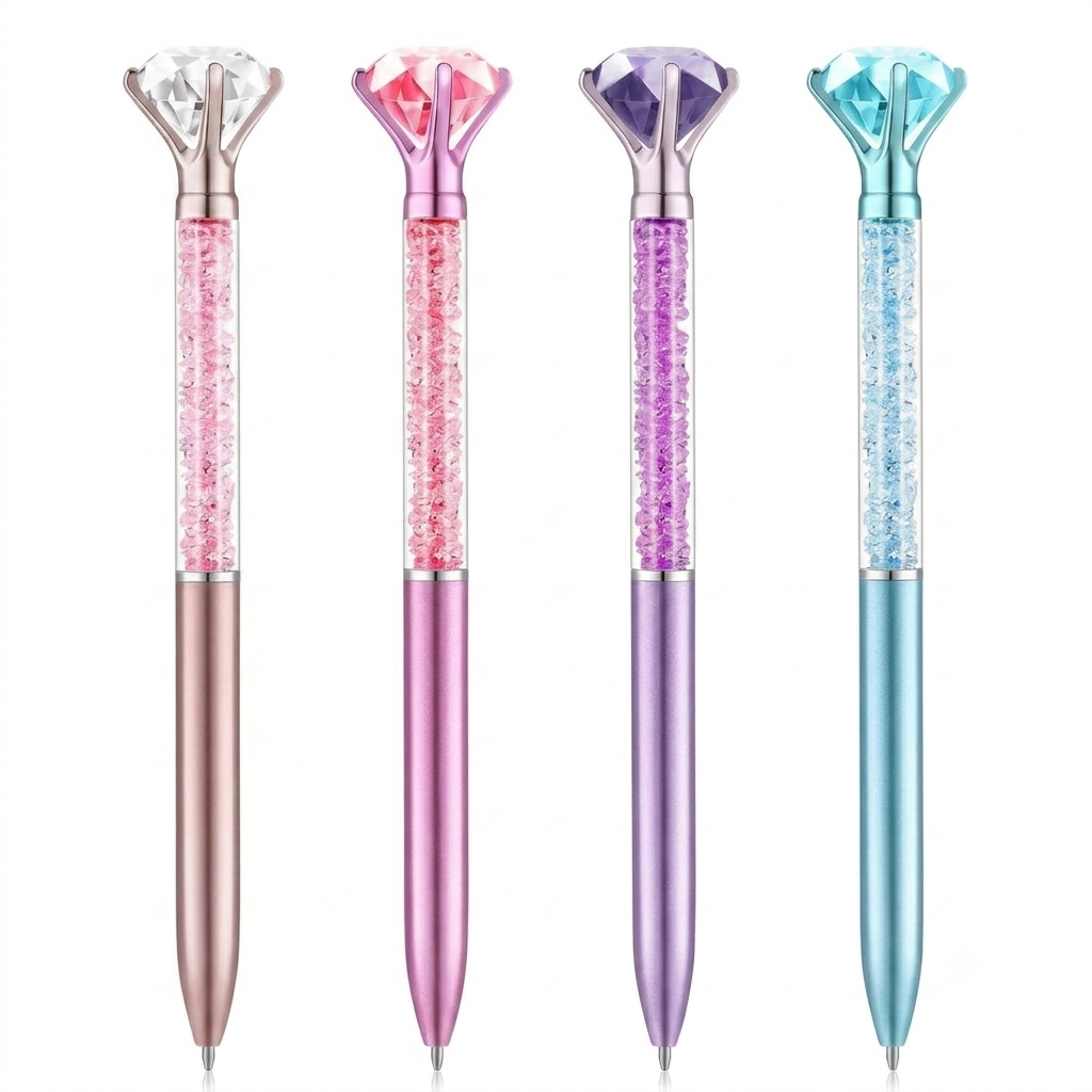 Lapicero Diamante Kawaii con diseño elegante para papelería y escritorio de Lucky Day.